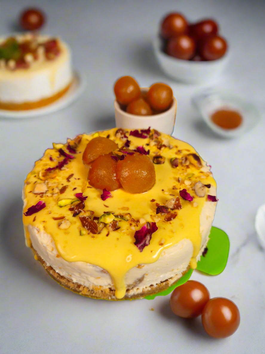 Gulab Jamun Cheesecake