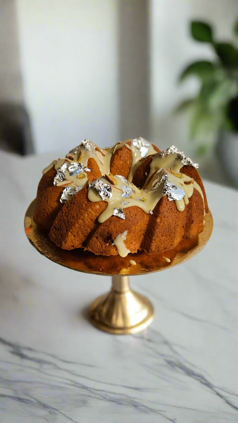 Rabri Tea Cake with Rabri Glaze