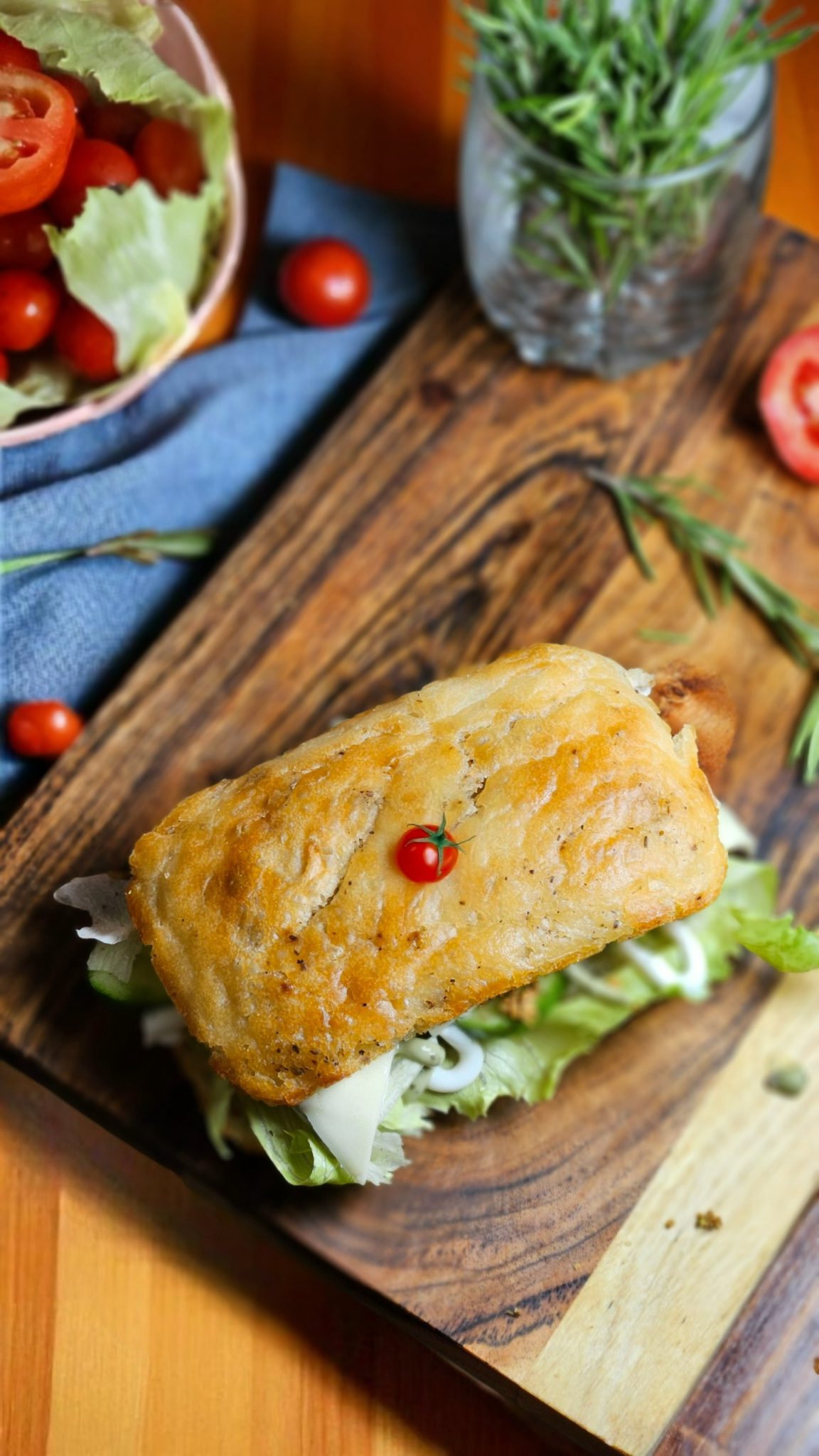 Focaccia Sandwich Loaves