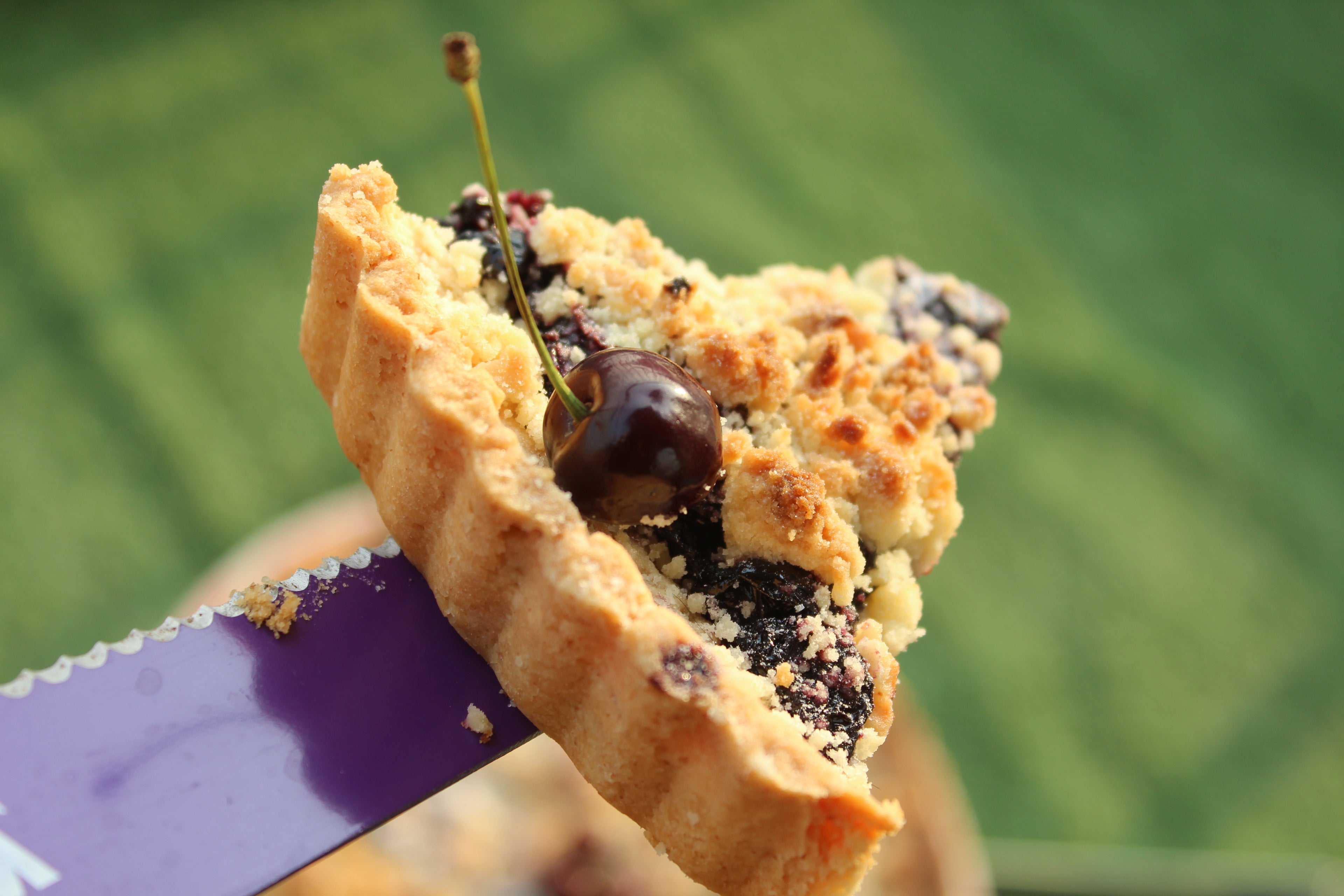 Cherry Crumble Tart