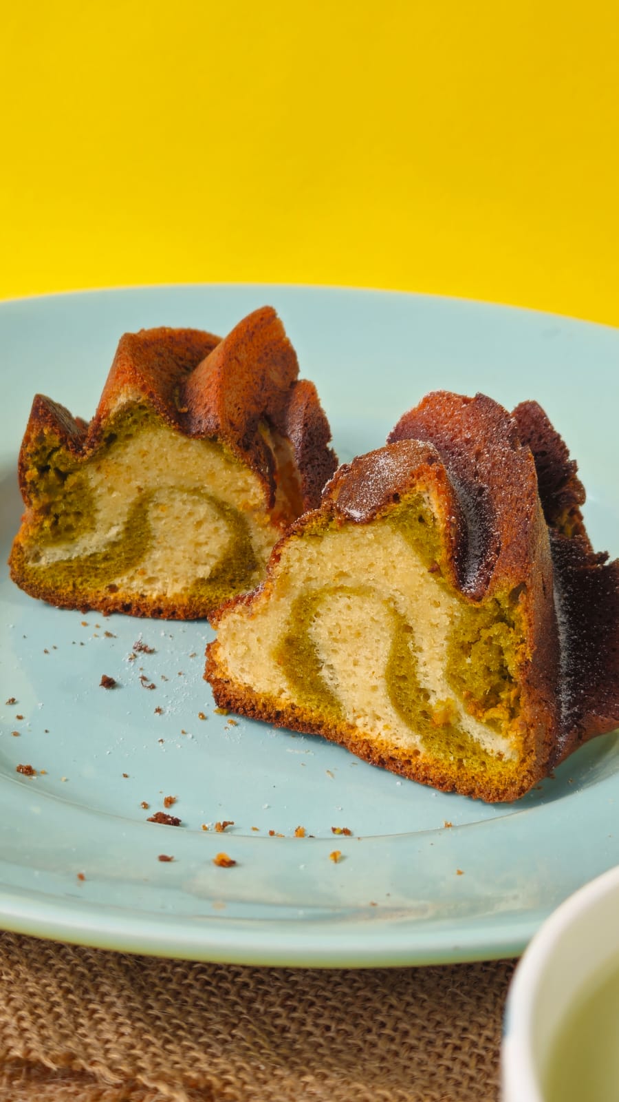 Matcha Marble Cake