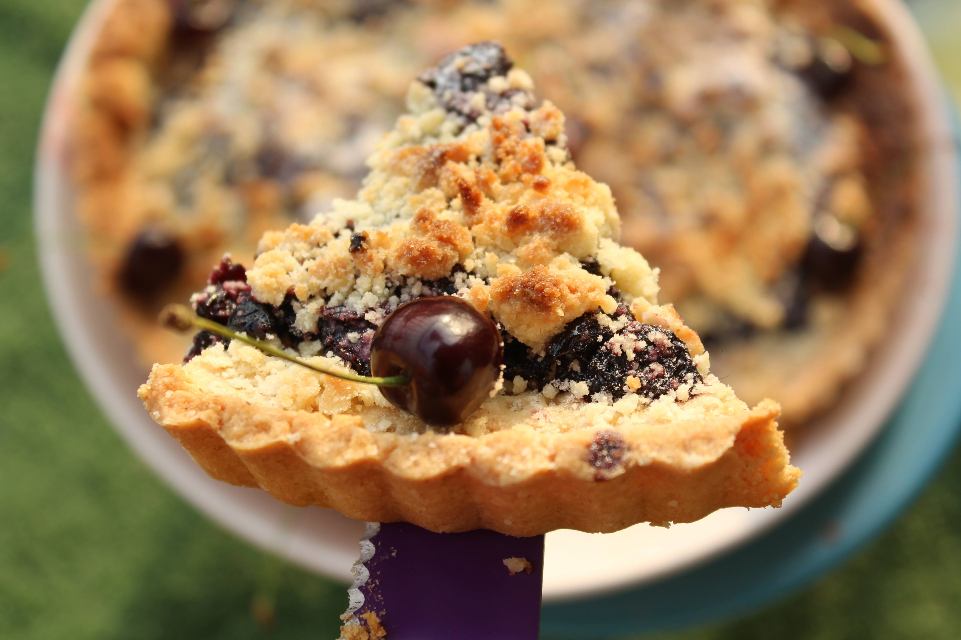 Cherry Crumble Tart