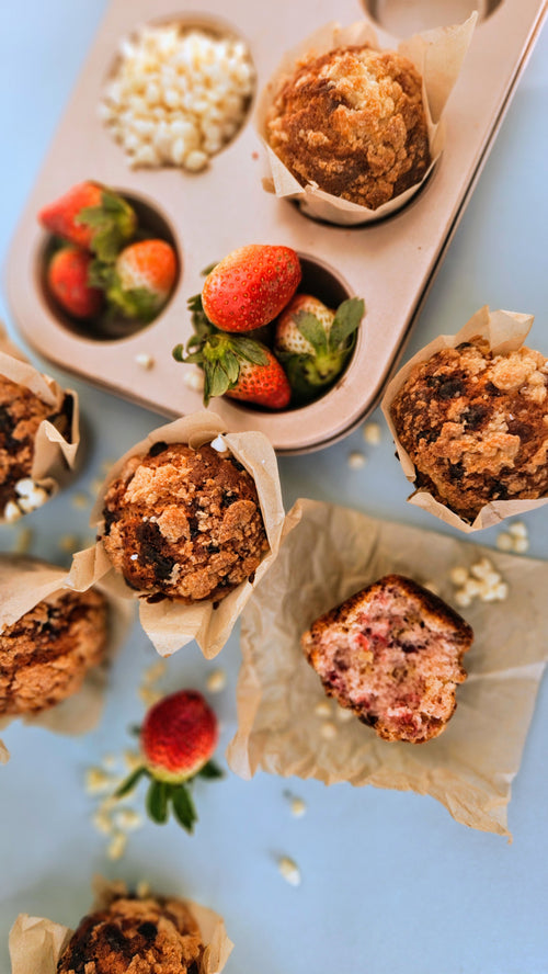 Berry White Chocolate Muffins